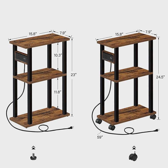 TUTOTAK Small Narrow Side Table - Image 3
