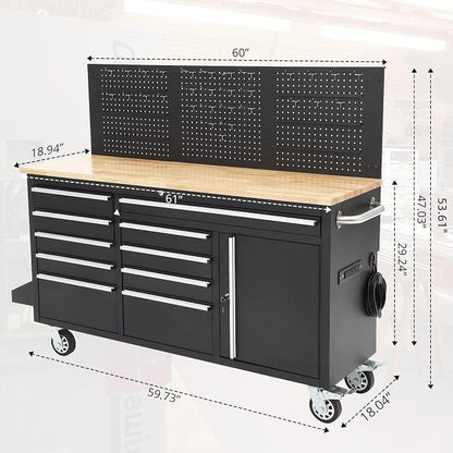 GarveeTech 61-Inch Heavy Duty Rolling Tool Chest - Image 3