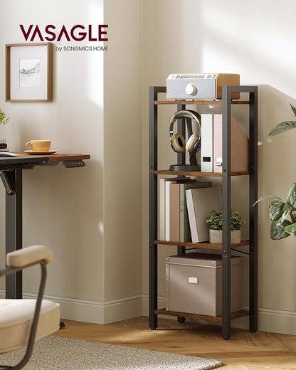 VASAGLE 4-Tier Bookshelf, Bookcase - Image 2