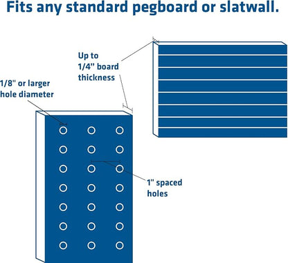 Century Drill & Tool, 2-tier pegboard rack space saver #03198 – perfect - Image 5