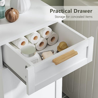 VECELO Tilt Out Laundry Hamper, 1 Drawer and 4 Side Hooks - Image 5