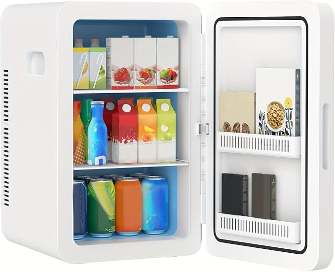 advwin 22L Mini Fridge for Bedroom, 30 Cans Portable Cooler & Warmer Compact by ADVWIN