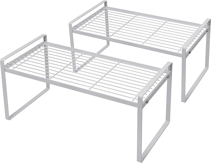 2Pack Cabinet Shelf Organizer Storage Rack Space Saving by Shantton