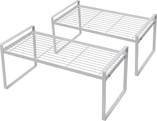 2Pack Cabinet Shelf Organizer Storage Rack Space Saving by Shantton