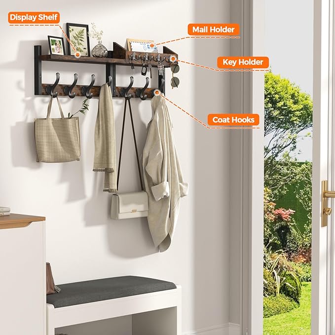 Evermagin 29" Coat Rack Wall Mount - Image 4