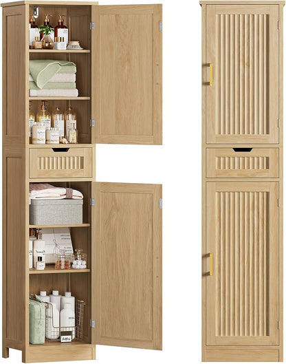 Iwell Tall Narrow Storage Cabinet by IWELL