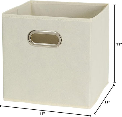 Household Essentials 82-1 Foldable Fabric Storage Bins |Set of 6 Cubby Cubes - Image 6