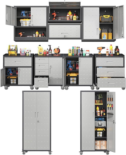 Metal Tool Cabinet, Garage Storage Cabinet System, Wall Cabinet & Locking by VIYET