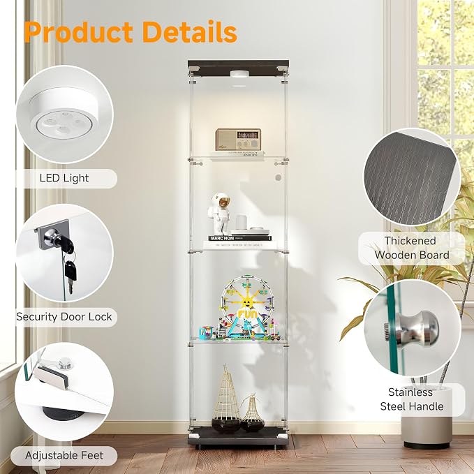 Tempered Glass Display Cabinet - Image 5