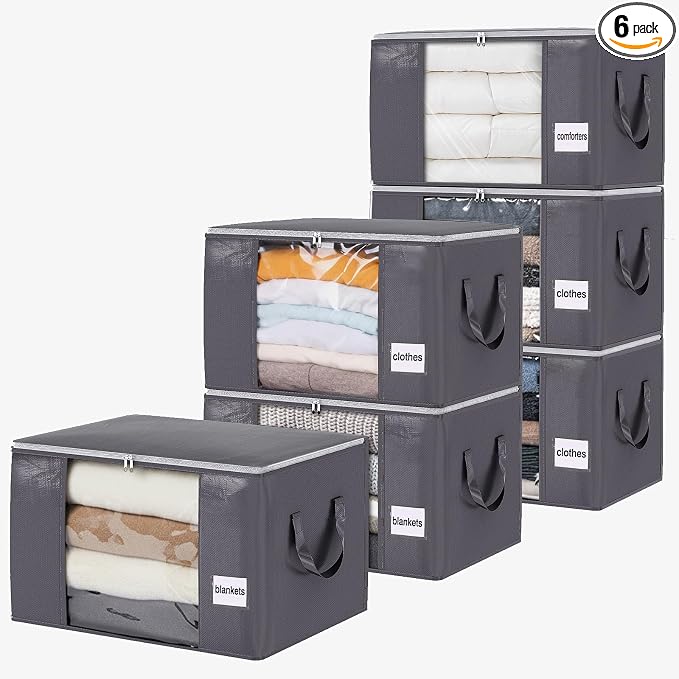 YGEOMER Blanket Storage Bags Clothes Organizers Closet Containers by YGEOMER