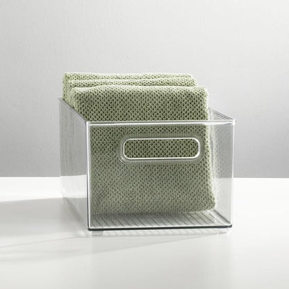 mDesign Plastic Bathroom Storage Container Bins w/ Handles - Image 2