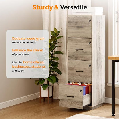 VINGLI 4 Drawer File Cabinet - Image 7