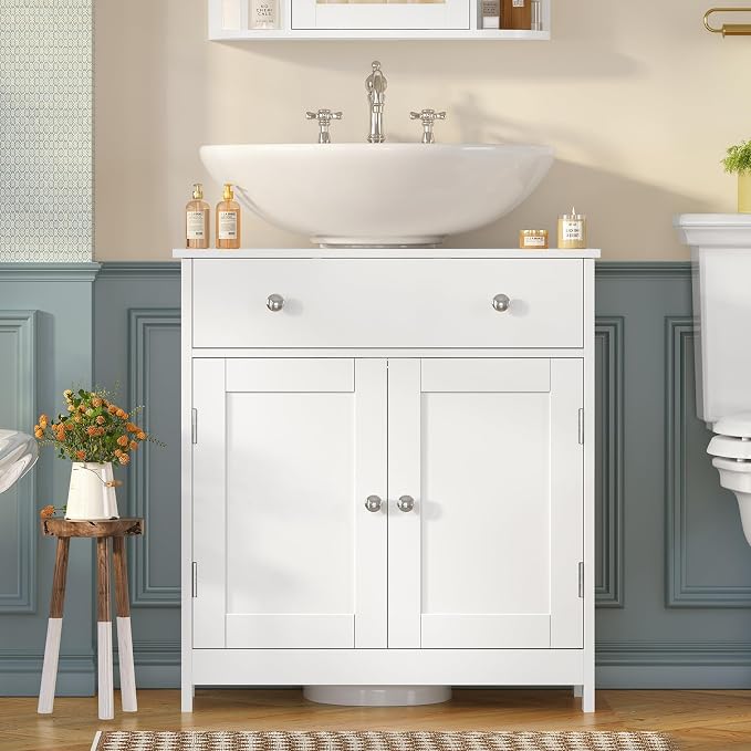 TEENFON Pedestal Sink Storage Cabinet - Image 2