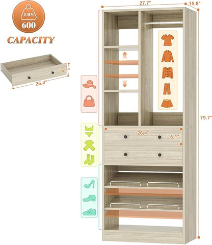 Besiost Small Closet System, Walk-in Closets Systems - Image 6