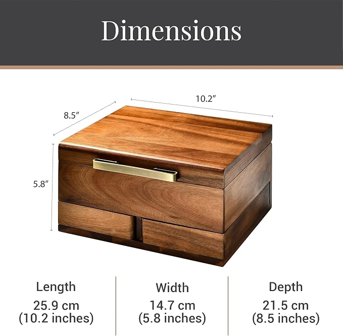 Shanik Wooden Jewelry Box for Women – Elegant Organizer - Image 6