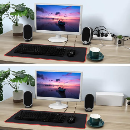 ZhiYo Cable Management Box White, Cord Hider Box to Conceal Power Strips on - Image 4