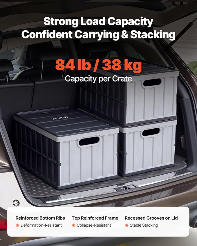 VEVOR Plastic Collapsible Storage Bins - Image 3