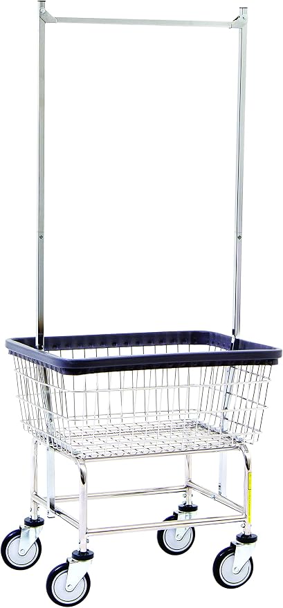 R&B Wire® 100E58 Heavy Duty Wire Laundry Cart by RBWire%C2%AE