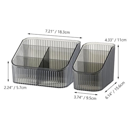 Black Makeup Organizer, Makeup Brush Holder 8 Cups - Image 3