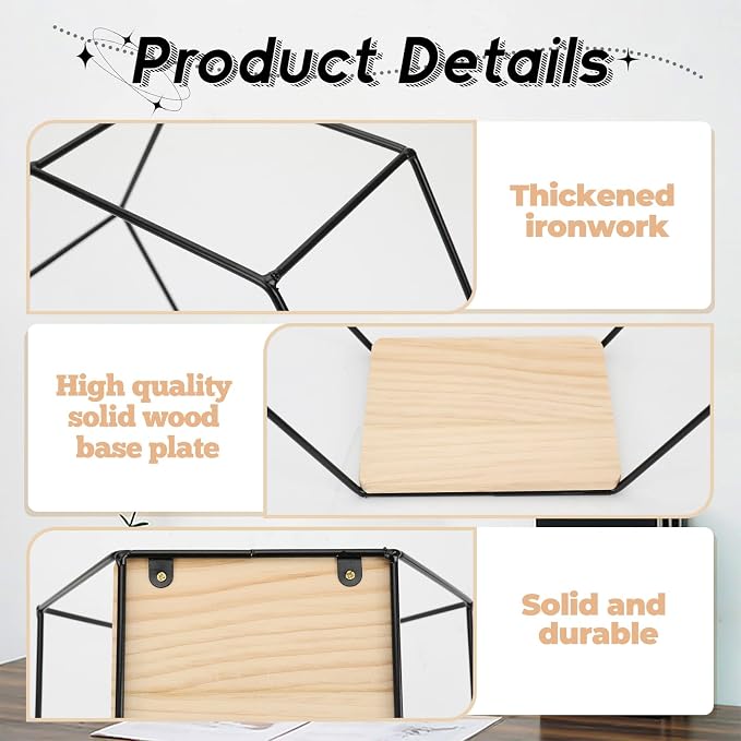 Wall Mounted Hexagonal Floating Shelves Black Set of 5 in Different Sizes - Image 4
