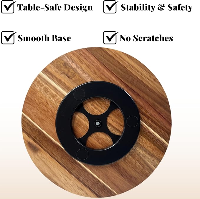 Acacia Wood Lazy Susan - Image 8
