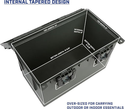 Sheffield XL Ammo Box Made in USA, Stackable Lockable Ammo Storage Box | 4 Pack - Image 4