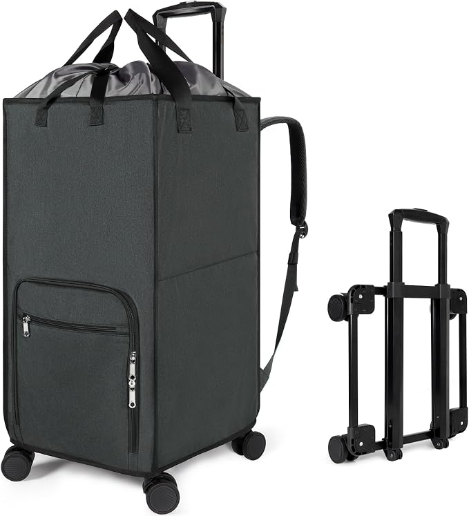 Bukere Extra Large 3 in 1 Rolling Laundry Backpack Bag by Bukere