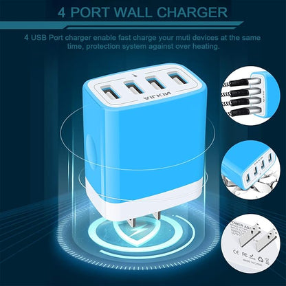 USB Wall Charger, Charging Block, Samsung Galaxy, Kindle Fire, Headphones - Image 4
