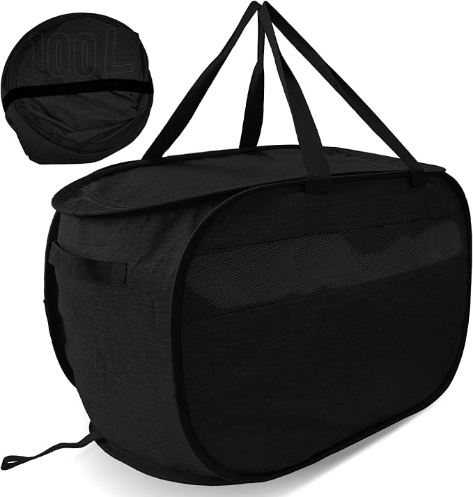 Upgraded 100L Extra Large Mesh Pop Up Laundry Hamper by NairSnow