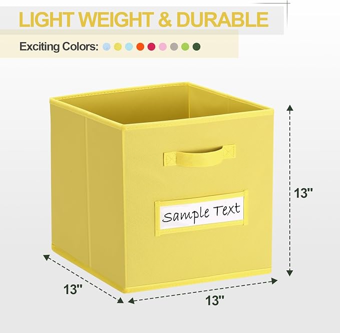 13x13 storage cube bins Foldable Fabric storage cubes - Image 2