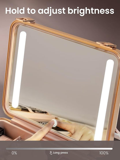 ROWNYEON Light Up Travel Makeup Case - Image 5