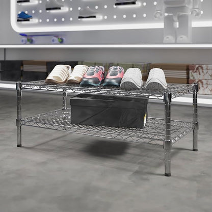 18" Deep x 36" Wide x 14" Height Wire Shelving Kit | 2-Tier | NSF Commercial - Image 2