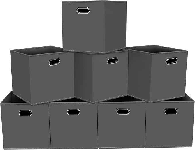 Fabric storage bins Cubes, Fabric Cube Organizer by Yunkeeper