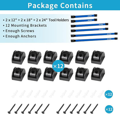 12" 18" 24" Magnetic Tool Holder Strip, Metal Tool Organizer Rack - Image 7