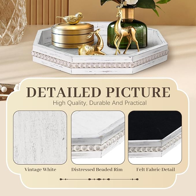 Wooden Decorative Tray, Small Serving Tray - Image 7