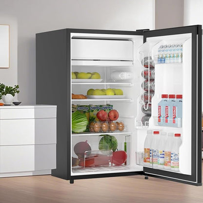 4.3 Cu.Ft Mini Fridge with Freezer, Single Door Refrigerator with Adjustable - Image 7
