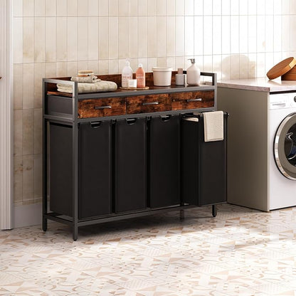 Herture Laundry Sorter 4 Section Laundry Hamper - Image 2