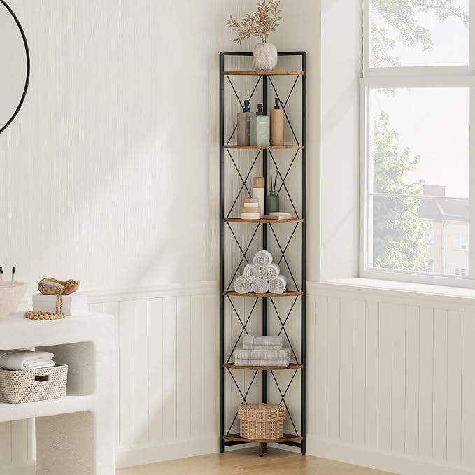 6 Tier Corner Shelf Stand, Metal Corner Shelf, Plant Stand Display Shelf - Image 8