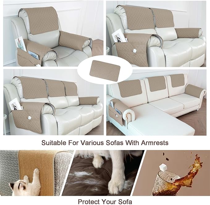 Waterproof Sofa Armrest Cover Headrest Cover - Image 5