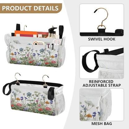 Wildflower Bloom Blue Bedside Caddy - Image 5