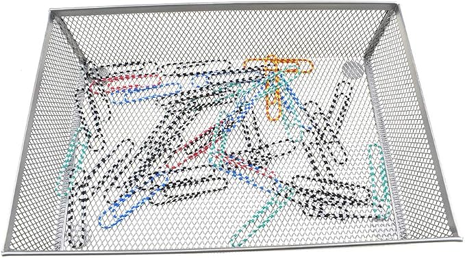 HAHIYO Stackable Mesh Tray Cup 9 x 6 x 2 inches Sturdy Container - Image 4