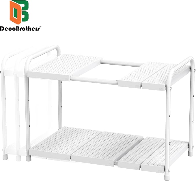 Deco Brothers Under Sink 2 Tier Expandable Shelf Organizer - Image 3