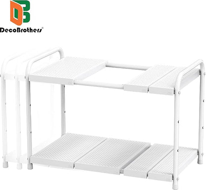 Deco Brothers Under Sink 2 Tier Expandable Shelf Organizer - Image 3