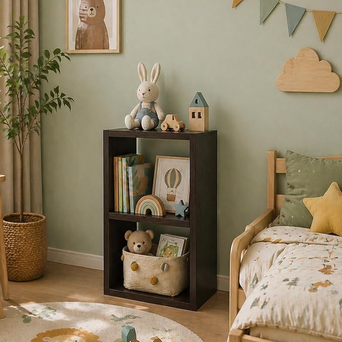 CTESNE【2026 Wooden Thick Frame】 2 Cube Storage Organizer Shelf - Image 5