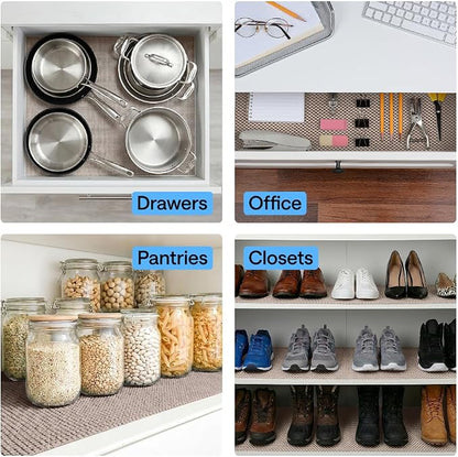 GORILLA GRIP powerGRIP Drawer Shelf and Cabinet Liner, Thick Strong Hold - Image 9