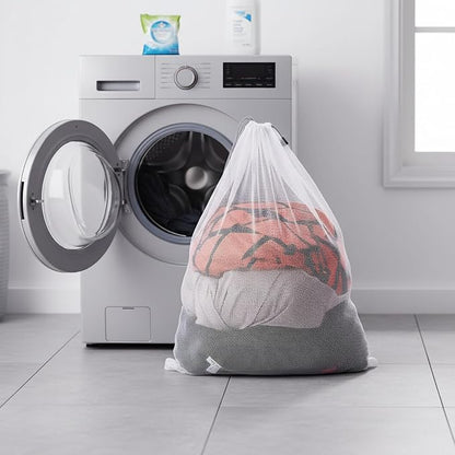 Kimmama Heavy Duty Coarse Mesh Drawstring Laundry Bag, 24x36" | Mesh Laundry Bag - Image 9