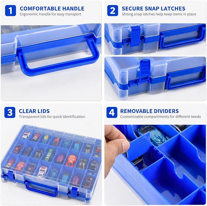 Toy Car Storage Organizer Case Compatible - Image 7
