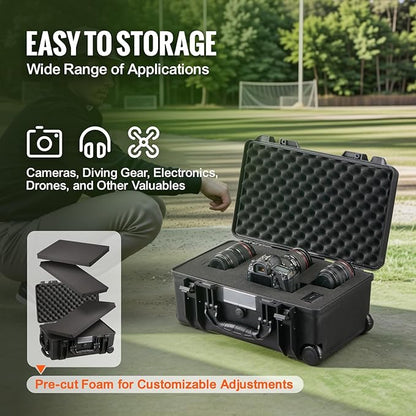 VEVOR Weatherproof Hard Case, Heavy Duty Protective Dry Box - Image 3