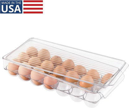 iDesign Clear Plastic Egg Holder - Image 2