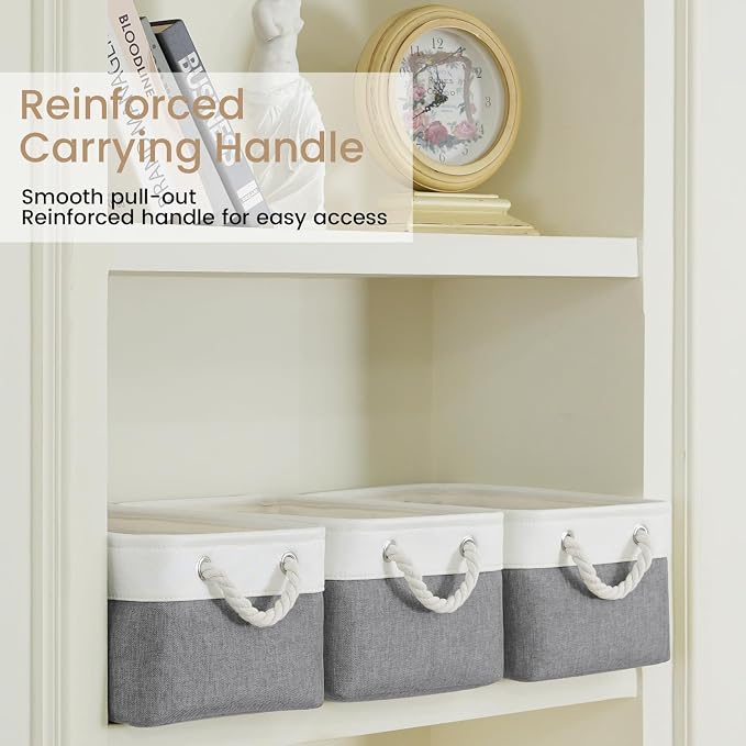 13.8x9.8x6.7 Inch Fabric Small Storage Bins - Image 3
